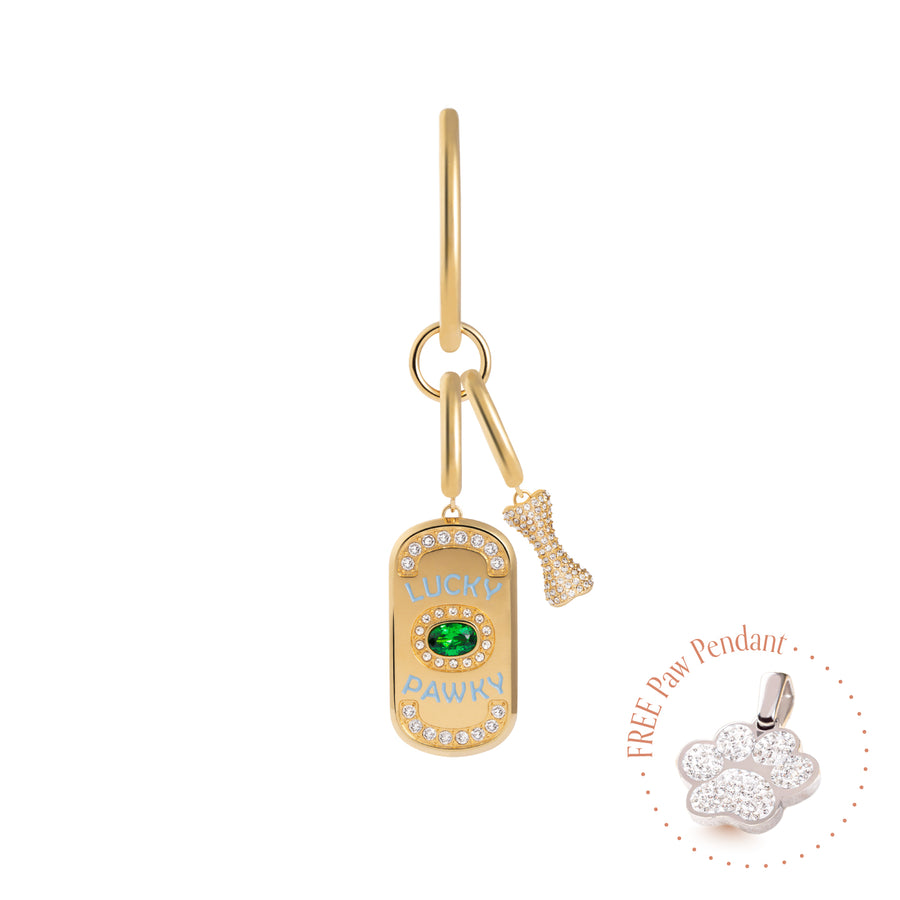 PET IT ON Amulet Charm Set - Lucky Pawky + Dog Bone - ARTĒ Madrid