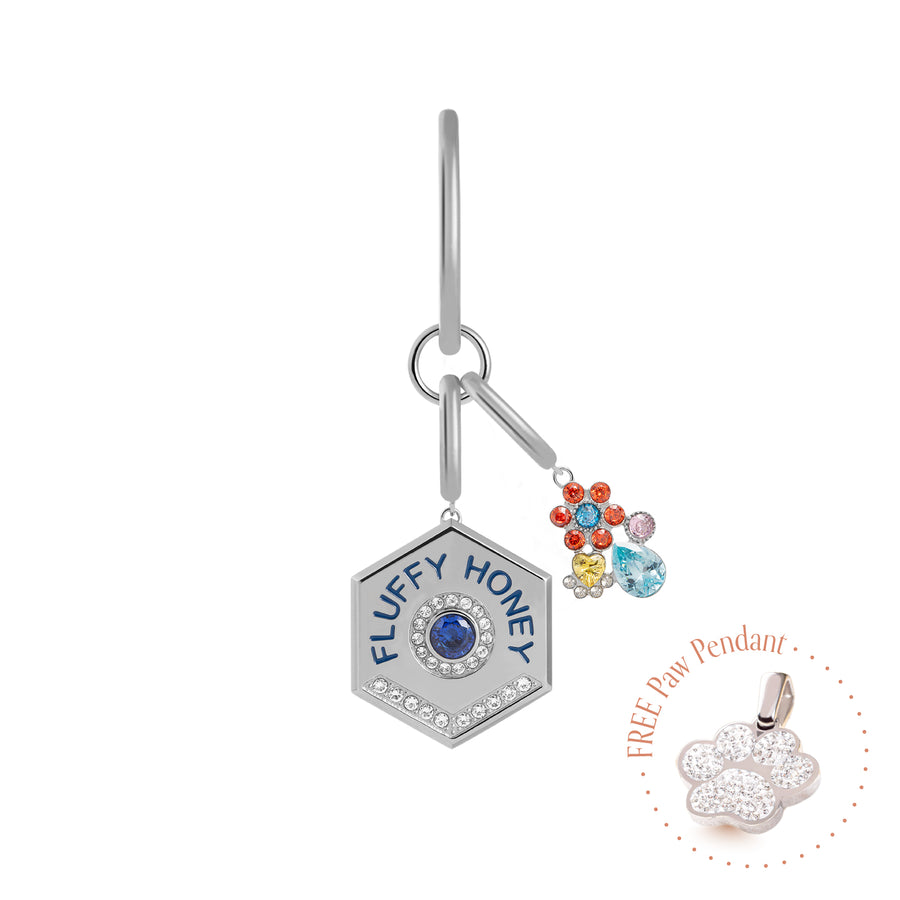 PET IT ON Amulet Charm Set - Fluffy Honey + Flower Vase - ARTĒ Madrid